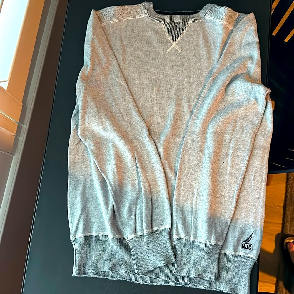Nautical Jeans Co light grey sweater. Size small